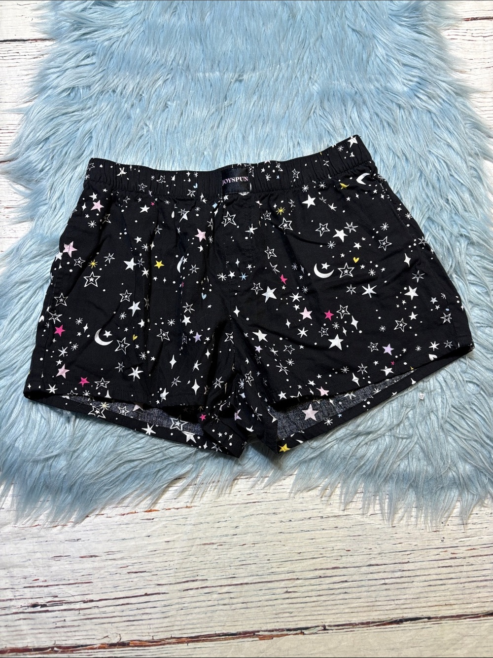 JOYSPUN Star Moon Graphic Sleep Shorts sz S
